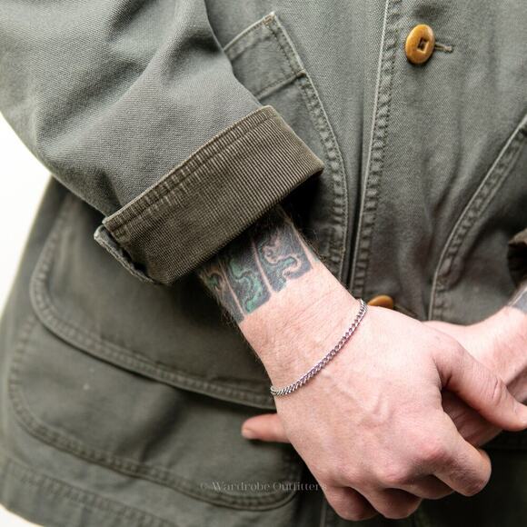 Vintage 90s L.L. Bean Canvas Forest Green Barn Jacket - XL - Picture 3 of 14